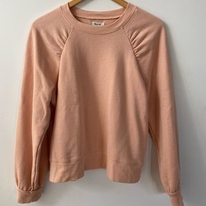 Madewell, women’s, Large sweatshirt, peachy pink color